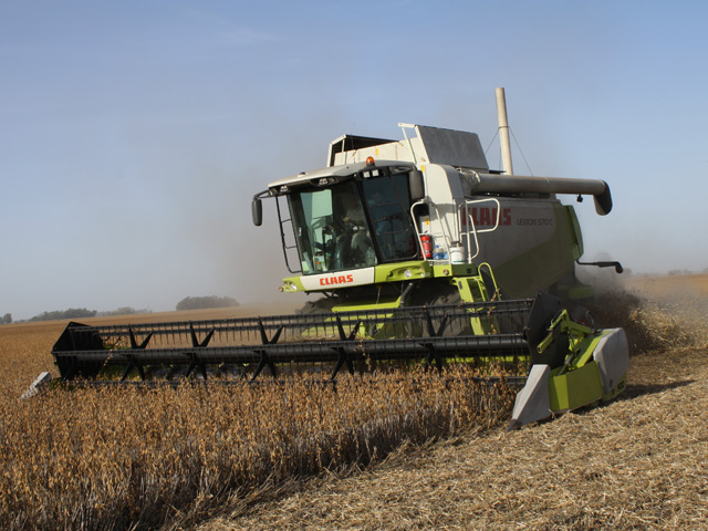 Argentina&#039;s soybean harvest, which is about 10% complete, has been basically halted by heavy rains. (DTN file photo by Alastair Stewart)